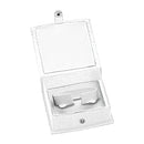 Lizard Skin Textured Leatherette Bangle Box with White Interior
