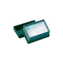 Textured Paper Covered Double Ring Box with White Interior