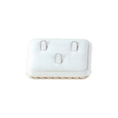 Leatherette Ring Display with Gold Rope Trim
