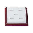 Leatherette & Wooden Ring Display