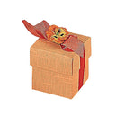 Orange Linen Confection Boxes