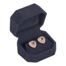 Single Earring Box Wrapped and Lined with Rich Nova Suede