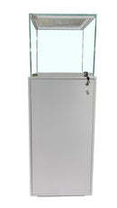White Showcase with Glass Box Display