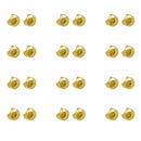 Gold Plated Crescent Moon Piercing Earrings
