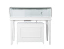 White Gloss Wooden Jewelry Showcase