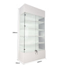 Jewelry Showcase with Backlit Customization and Four-Level Shelving