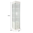 Glass Display Jewelry Showcase with LED Lighting System