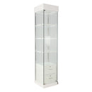 Glass Display Jewelry Showcase with LED Lighting System