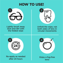 Anti Fog Lens Wipes