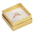 Silver and Gold Linen Cotton Filled Cardboard Box