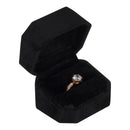 Single Ring Box Wrapped and Lined with Rich Nova Suede
