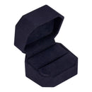 Single Ring Box Wrapped and Lined with Rich Nova Suede