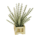 Lifelike Plant in Rustic Wooden Pot