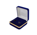 Velvet Large Multi-Purpose Box with Gold Rims and Matching Insert