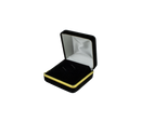 Velvet Tie Clip Box with Gold Rims and Matching Insert