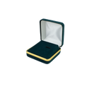 Velvet Tie Clip Box with Gold Rims and Matching Insert