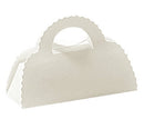 White Linen Confection Boxes