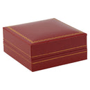Paper Covered Clip Earring Box with Gold Accent