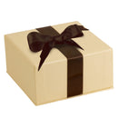 Leatherette Clip Earring Box Leatherette Interior with Ribboned Packer