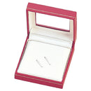 Paper Covered Tie Clip Box with Window and Matching Interior