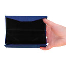 Foldable Triangular Case with Linen Texture