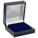 Paper Covered Hoop Earring Box with Gold Accent