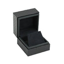 Textured Leatherette Single Earring Box with Suede Interior
