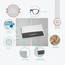 Grey Suede Anti-Fog Lens Cloth