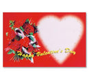 Valentine'S Day Roses Gift Tag with Glitter - 3.5" x 2"