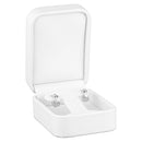Leatherette French Clip Earring Box with Matching Interior