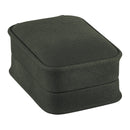Nabuka Leatherette French Clip Earring Box with Cream Interior