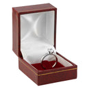 Paper Covered Clip Ring Box with Gold Accent
