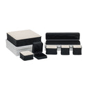 Textured Two-Tone Double Ring Box