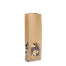 Kraft Bag with Polypropylene Window and Square Bottom