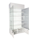 Jewelry Showcase with Backlit Customization and Four-Level Shelving
