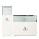 White Showcase with Glass Box Display