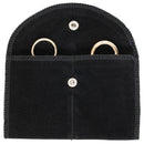 Velour Pouches with Side-by-Side Pocket