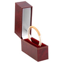 Paper Covered Standing Bangle Box with Gold Accent