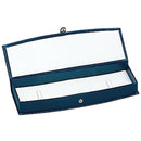 Lizard Skin Textured Leatherette Bracelet Box with White Interior