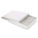 Silver and Gold Linen Cotton Filled Cardboard Box