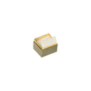 Two-tone Paper Clip Earring Box with Gold Accent