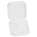 Leather Feel French Clip Earring Box With A Seam Detail On The Lid