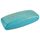 Large Metallic Crocodile Eyewear Case
