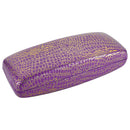 Large Metallic Crocodile Eyewear Case