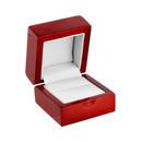 High Shine Mahogany Color Wooden Single Ring Box