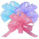 Satin Striped Stop and Lock Bow