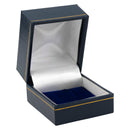 Paper Covered Clip Ring Box with Gold Accent
