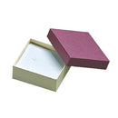 Ribbed Paper Covered Single Earring Box with Foam Insert