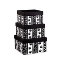 Pet Paws Collection Three Piece Round Nested Gift Boxes