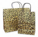 Fashion Printed Leopard Kraft Paper Bag